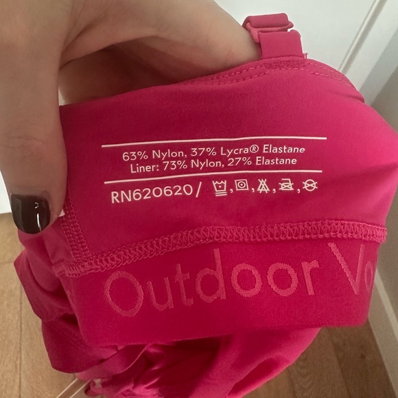 Outdoor Voices Zoom 8” Bodysuit in Winecup - Picture 3 of 7